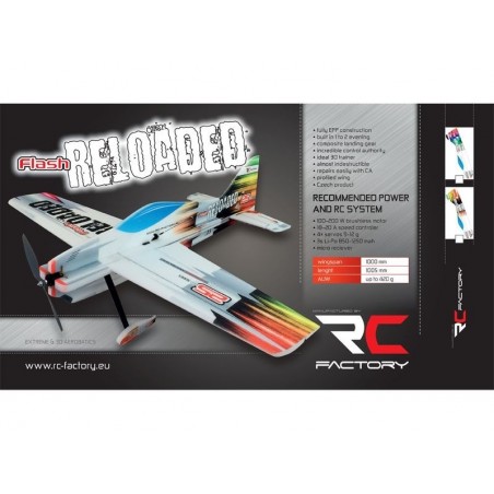 RC Aerobatic Aircraft - Flash Rainbow Aircraft approx.1.00m Rc Factory - FLASH RC