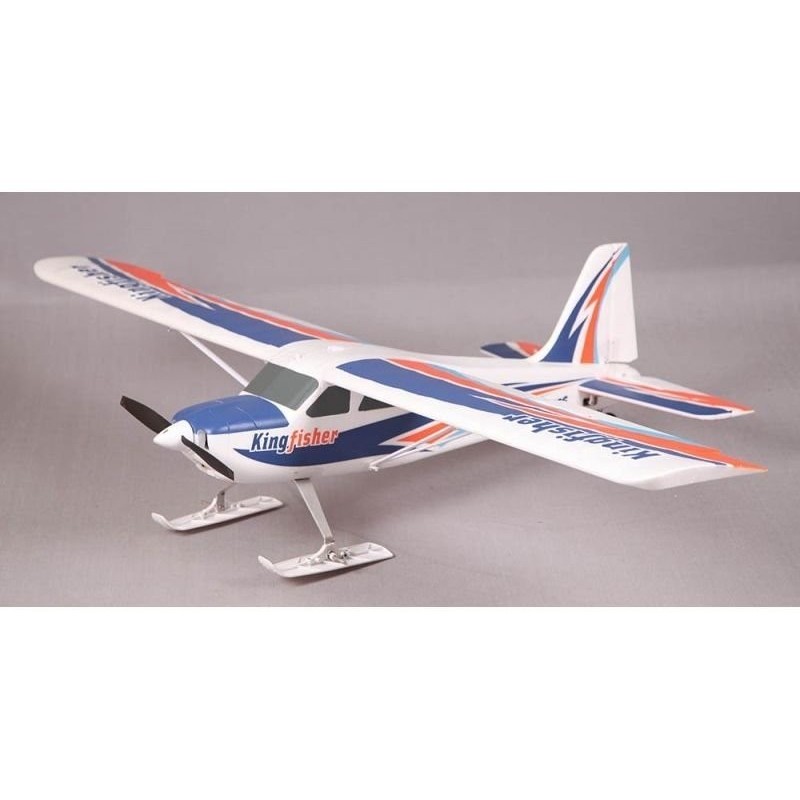 RC Seaplanes - FMS Kingfisher PNP aircraft kit approx. 1.40m with floats & skis - FLASH RC