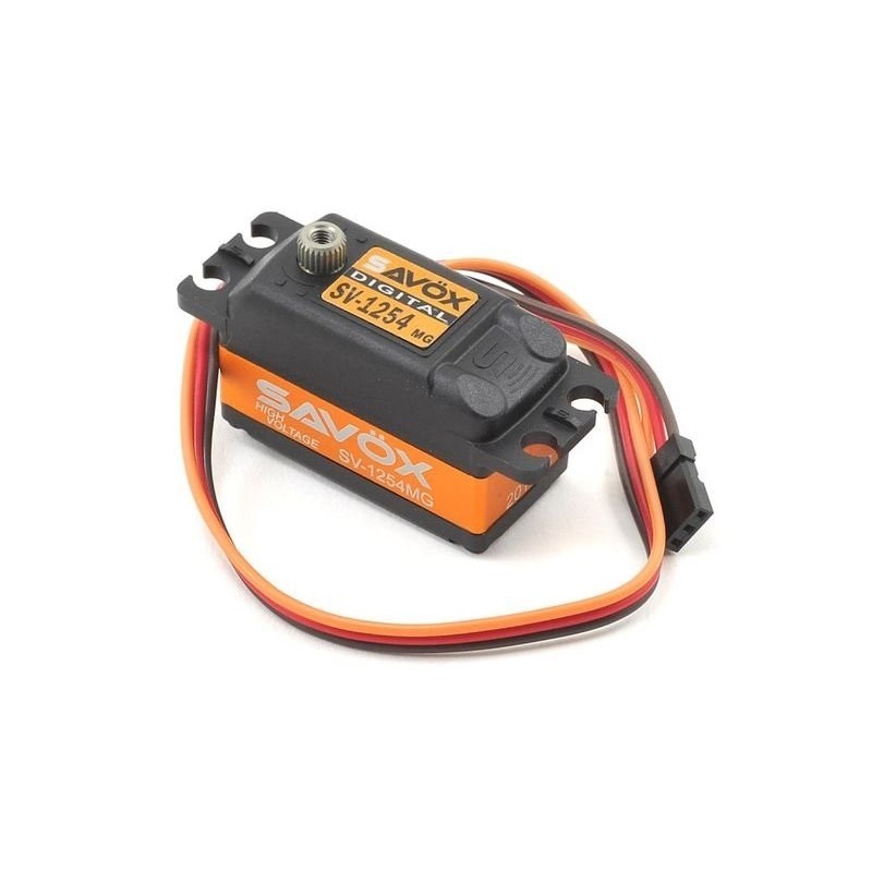 Servocomandi - Savox SV-1254MG servo digitale a basso profilo (45g, 15kg.cm, 0.085s/60°) - FLASH RC