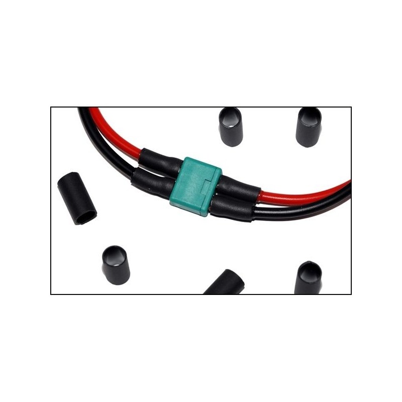 Thermohüllen für elektrische Leitungen - Thermokleberöhrchen x20 für MPX-Stecker - FLASH RC