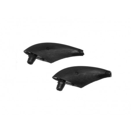 Accessoires récepteurs - Sortie profilée NOIRE pour antenne Rx 2,4GHz (2 pcs) - FLASH RC