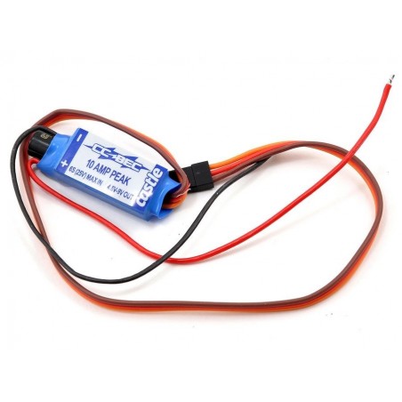 Switch Bec - Switch Bec 10A - out 4.8/9V - in 6S max - Castle Creations - FLASH RC