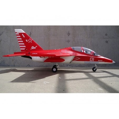 Jet FMS Yak 130 V2 rouge PNP EDF env 0.88m - FLASH RC