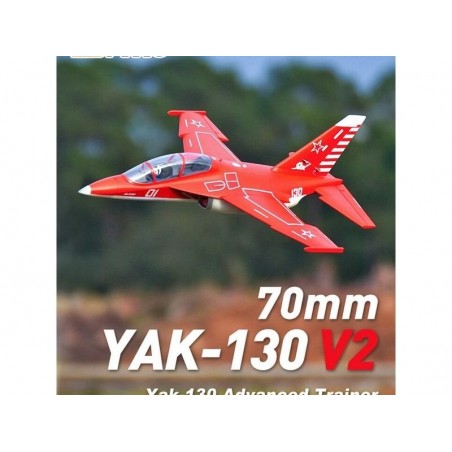 Jet FMS Yak 130 V2 rouge PNP EDF env 0.88m - FLASH RC
