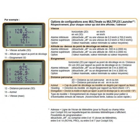 Altri moduli e telemetria - Multiplex GPS V2 per ricevitori M-LINK - FLASH RC