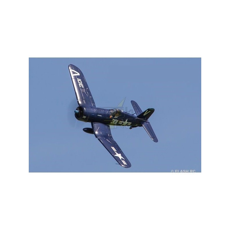 Avion FMS F4U corsair (bleu) giant V3 PNP env.1.40m - FLASH RC