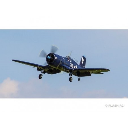 Warbirds RC - Flugzeug FMS F4U corsair (blau) giant V3 PNP ca.1.40m - FLASH RC