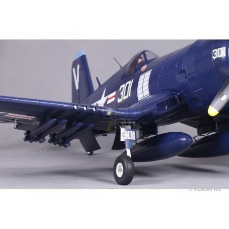Warbirds RC - Flugzeug FMS F4U corsair (blau) giant V3 PNP ca.1.40m - FLASH RC