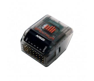 DSM2/DSMX 2.4Ghz SPEKTRUM - Spektrum AR620 récepteur sport DSMX 6 Voies sans antenne - FLASH RC