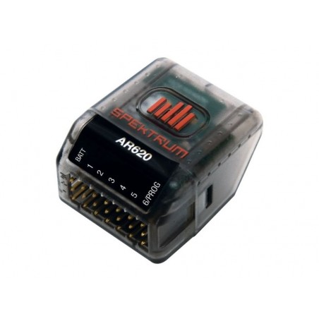 DSM2/DSMX 2.4Ghz SPEKTRUM - Spektrum AR620 récepteur sport DSMX 6 Voies sans antenne - FLASH RC