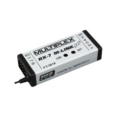 Ricevitori M-Link (con telemetria) - Ricevitore Multiplex 2,4GHz RX7 M-LINK - FLASH RC