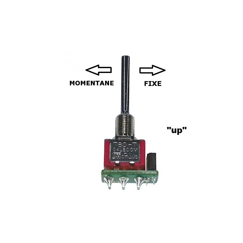 Tx switches - Long switch 3 positions UP momentary/fixed DS Jeti - FLASH RC