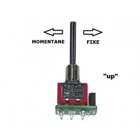 Tx-Schalter - Langer Schalter 3 Positionen UP momentan/fix DS Jeti - FLASH RC