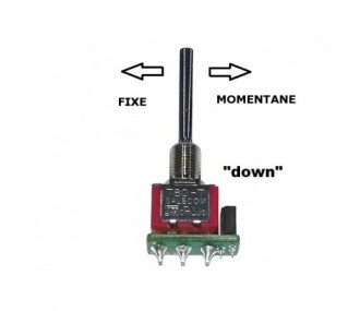 Interrupteurs Tx - Interrupteur long 3 positions DOWN momentané/fixe DS Jeti - FLASH RC