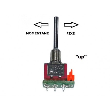 Interruptores Tx - Interruptor largo de 3 posiciones UP momentáneo/fijo DC Jeti - FLASH RC
