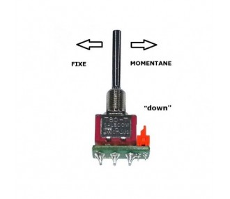 Tx Switches - Langer Schalter 3 Positionen DOWN momentan/fest DC Jeti - FLASH RC