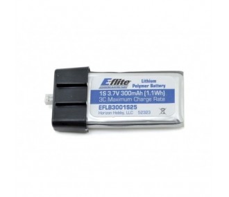 Batterien für den Antrieb von RC-Flugzeugen - Batterie E-flite lipo 1S 3,7V 300mAh 25C - FLASH RC