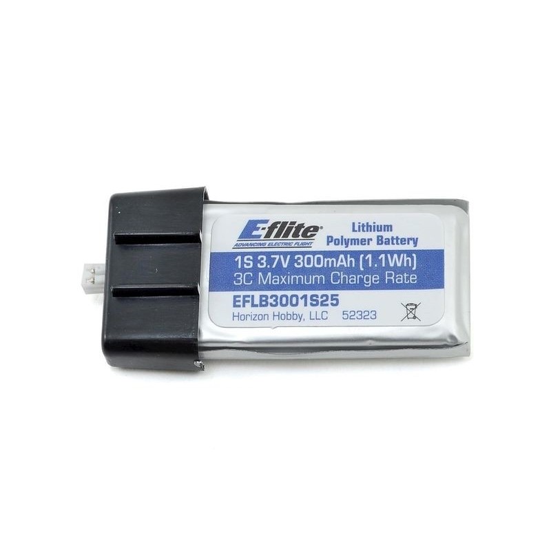 Batterien für den Antrieb von RC-Flugzeugen - Batterie E-flite lipo 1S 3,7V 300mAh 25C - FLASH RC