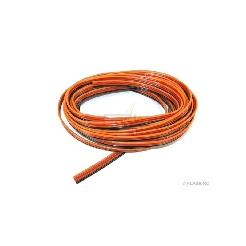 Servocables - Servocable 4 hilos 4x0,25mm² plano, 5m Muldental - FLASH RC