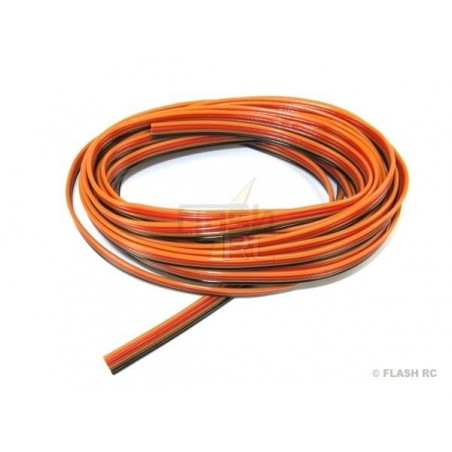 Servocables - Servocable 4 hilos 4x0,25mm² plano, 5m Muldental - FLASH RC