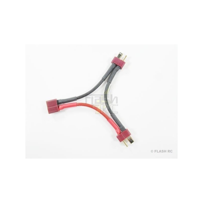 Cables serie/paralelo para baterías y motores - Cable serie Deans (Ø:2,50mm²,L:7cm) Muldental - FLASH RC