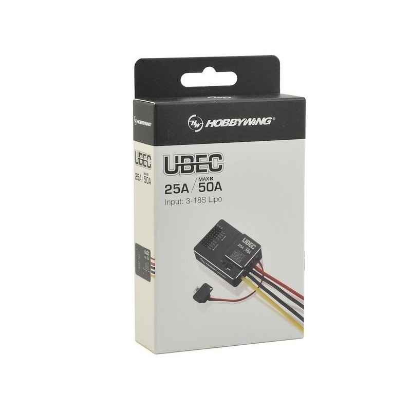 Switch Bec - Switch Bec 25A - 5.2/6V/7.4/8.4V (3 à 18S) - Hobbywing - FLASH RC