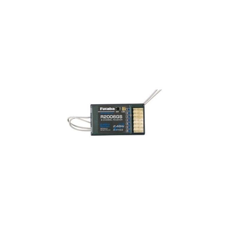 2.4GHz S-FHSS/FHSS/T-FHSS FUTABA - R2006GS 2.4GHZ Futaba 6 canali FHSS Ricevitore - FLASH RC