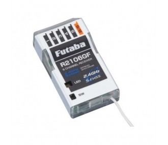 2.4GHz S-FHSS/FHSS/T-FHSS FUTABA - R2106GF 2.4GHZ Futaba 6 Channel FHSS Receiver - FLASH RC