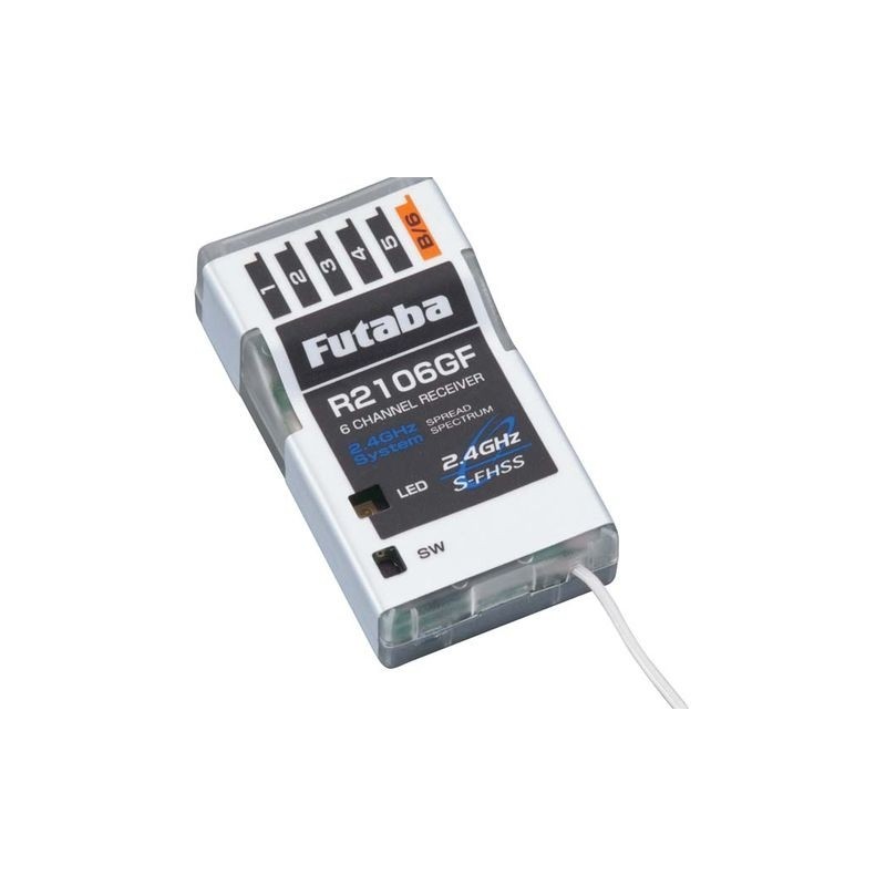 2.4GHz S-FHSS/FHSS/T-FHSS FUTABA - Empfänger R2106GF 2.4GHZ Futaba 6-Kanal FHSS - FLASH RC