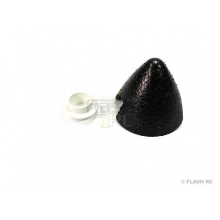 Motori e accessori per motori per kit - 224593 - Cono in elastomero NERO d.62mm con supporto - FLASH RC