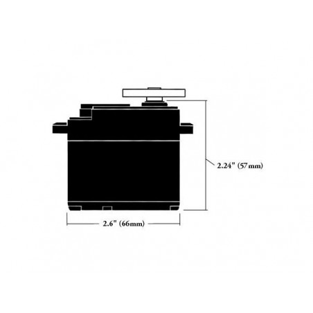 Servos - Big size servo Hitec HS-805MG (197g, 24.7kg.cm, 0.14s/60°) - FLASH RC