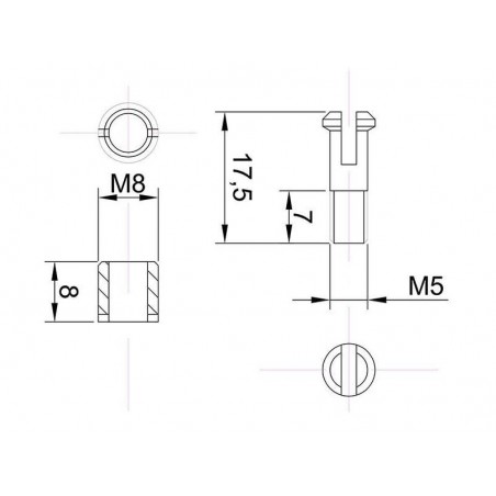 Fasteners - Mini wing clip (1x pair) Topmodel CZ - FLASH RC