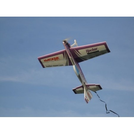 Avión acrobático RC - Avión Hacker modelo Extra 330 SC Violeta ARF aprox.1.00m - FLASH RC