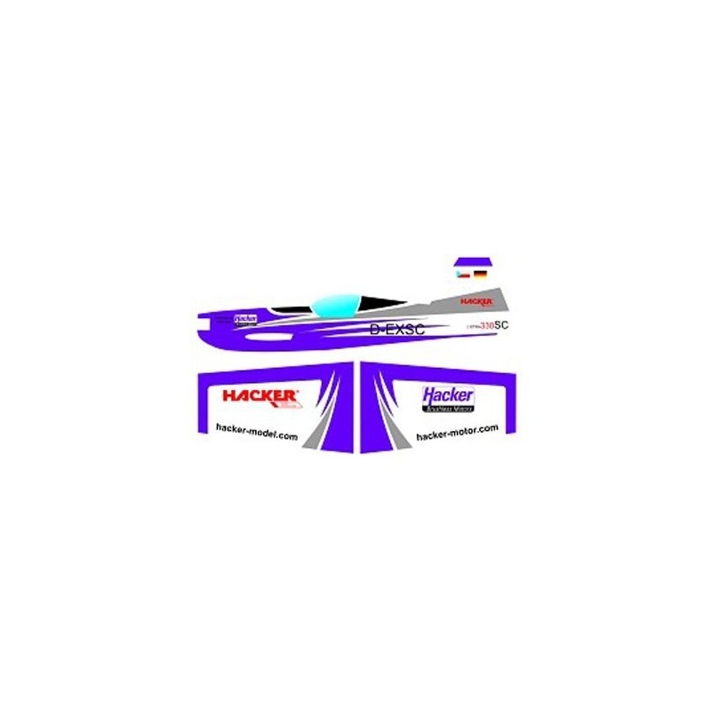 RC Aerobatic Aircraft - Hacker Aircraft model Extra 330 SC Violet ARF approx.1.00m - FLASH RC