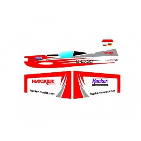 Avion Hacker model Extra 330 SC rouge ARF env.1.00m - FLASH RC