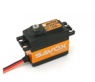 Servos - Savox SC-1258TG+ titanium standard digital servo (52g, 12kg.cm, 0.08s/60°) - FLASH RC