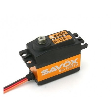 Servi - Savox SC-1258TG+ titanio standard digitale (52g, 12kg.cm, 0.08s/60°) - FLASH RC