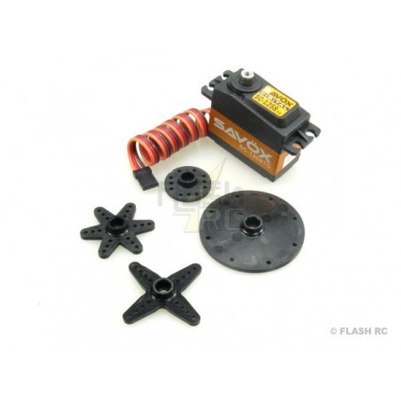 Servo numérique standard Savox SC-1258TG+ titane (52g, 12kg.cm, 0.08s/60°) - FLASH RC