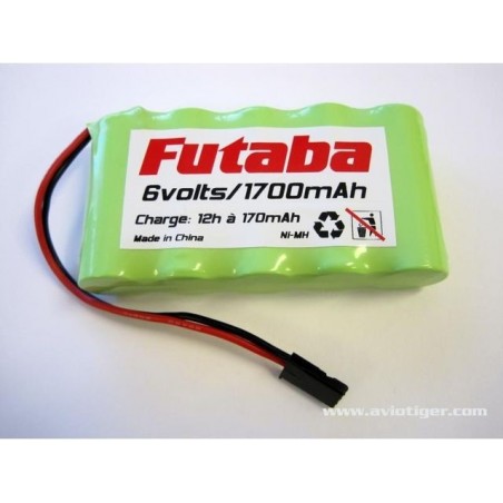 Batterie Tx Futaba 6V 1700mAh NiMh pour 3PL/4PL/4PKS/6JG