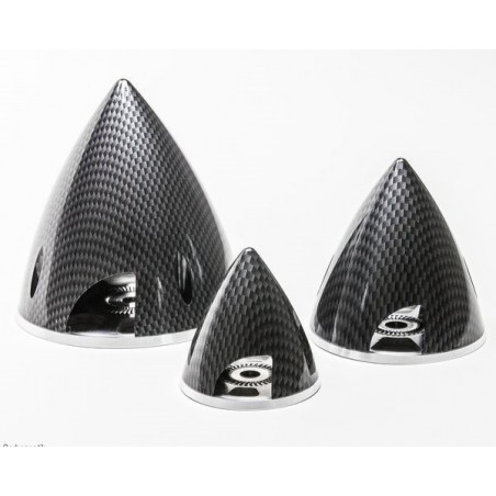 Plastic cones (fixed propellers) - Carbon plastic cone dia.70mm Aeronaut - FLASH RC