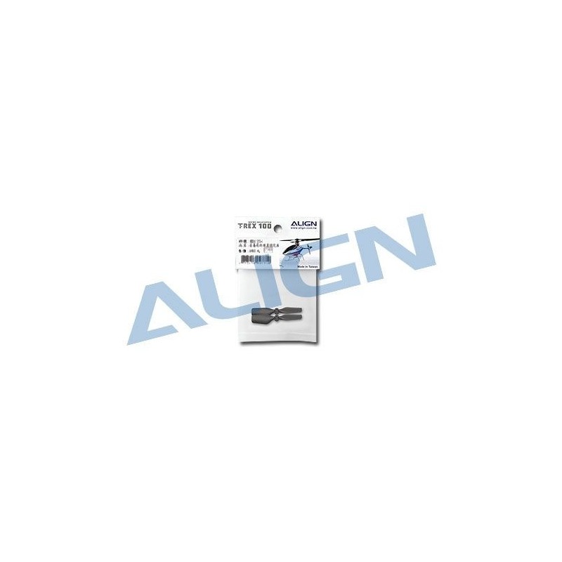 T-REX 100 - HQ0183A - Set pales rotor de queue (2pcs) - T-REX 100 Align - FLASH RC