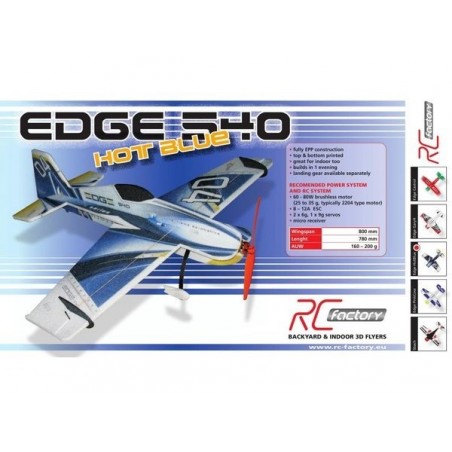 Fabbrica Edge 540 'Backyard Series' Hotblue RC Aircraft circa 0.80m