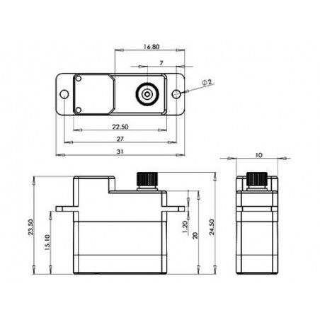 Servi - Servo digitale in metallo DS6100 Mks - FLASH RC