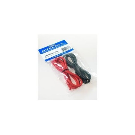 Cavi per batterie, motori, ecc... - cavo flessibile 5,3mm²-2x1m silicone rosso+nero (10AWG) - FLASH RC