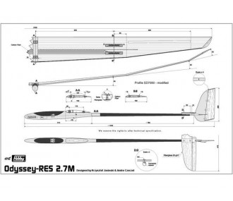 RC-Segelflugzeuge - ODYSSEY-RES 2,70m Art Hobby - FLASH RC 2
