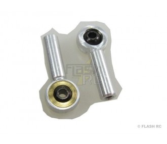 Alu ball joint - 2310 - Clevis M2 ball joint metal (2pcs) - Mp Jet - FLASH RC