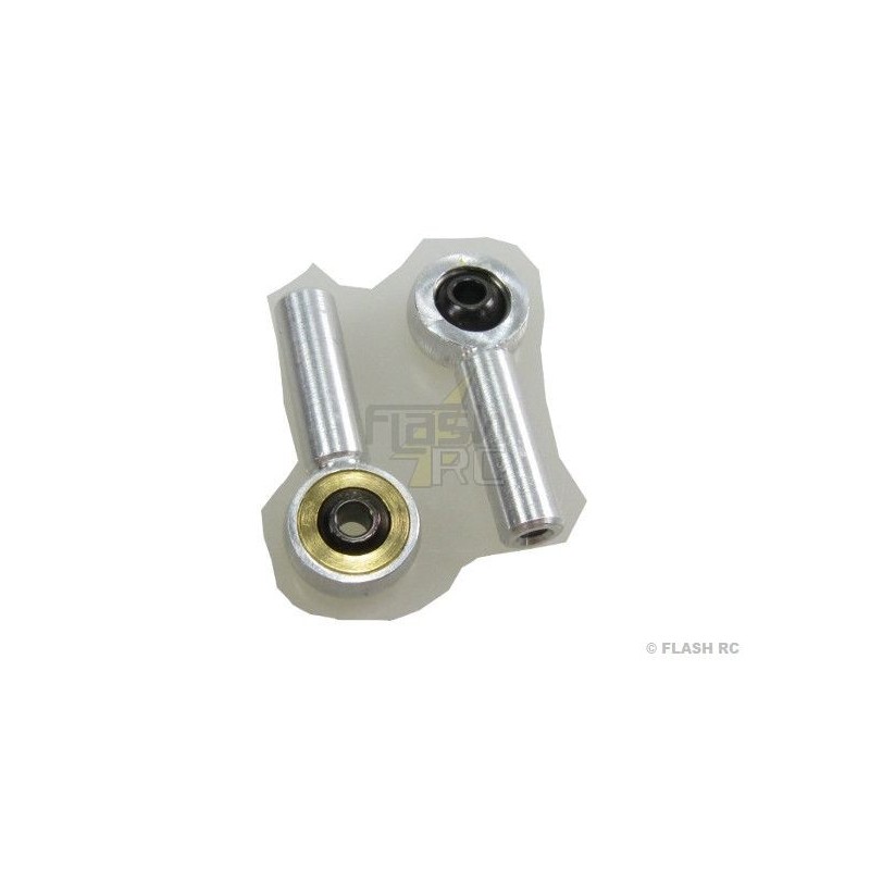 Alu ball joint - 2310 - Clevis M2 ball joint metal (2pcs) - Mp Jet - FLASH RC