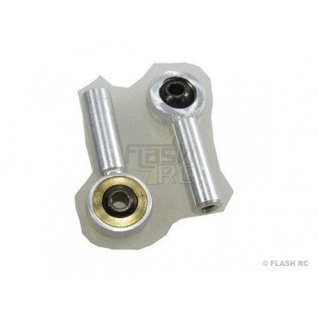 Rótula Alu - 2310 - Rótula M2 metal (2pcs) - Mp Jet - FLASH RC