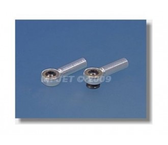 2312 - Chape M2.5 rotule métal (2pcs) - Mp Jet - FLASH RC