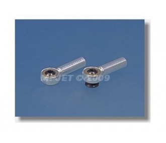 Alu ball joint - 2314 - Clevis M3 ball joint metal (2pcs) - Mp Jet - FLASH RC